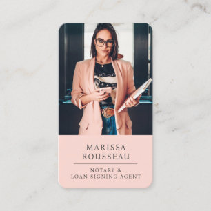 Carte De Visite Code QR de l'agent de signature de prêt notaire Pe