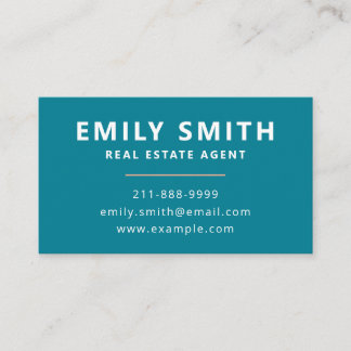 Carte De Visite Code QR de l'agent immobilier moderne et frais