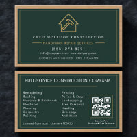 Code QR de l'artisan en construction verte Profess