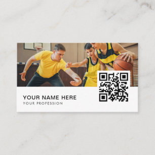 Carte De Visite code QR de l'entraînement de l'entraîneur