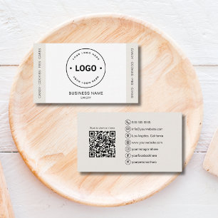 Carte De Visite Code QR de logo personnalisé pour boulangerie