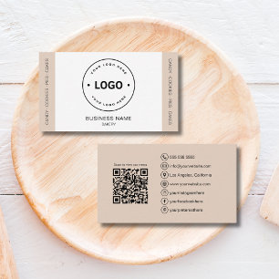 Carte De Visite Code QR de logo personnalisé pour boulangerie Moch