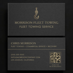 Carte De Visite Code QR de remorquage de flotte