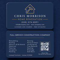 Code QR de rénovation de maison Professionnel