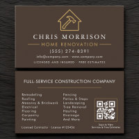 Code QR de rénovation et réparation de maison en o
