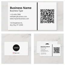 Code QR de votre logo blanc sur fond blanc pour le