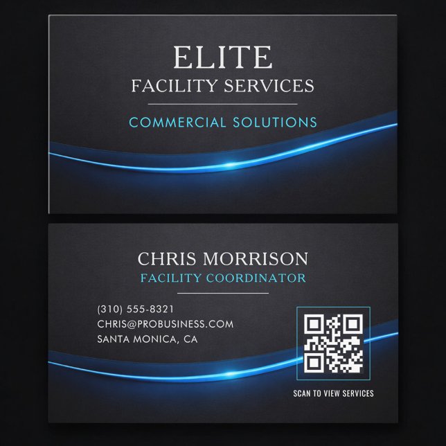 Carte De Visite Code QR des services de bâtiment d'installation (Créateur téléchargé)