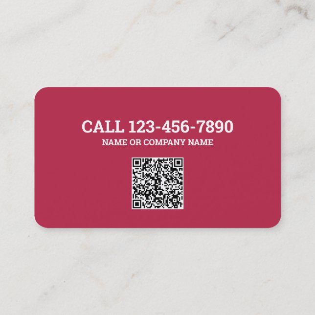 Carte De Visite Code QR détective de l'enquêteur privé (Dos)