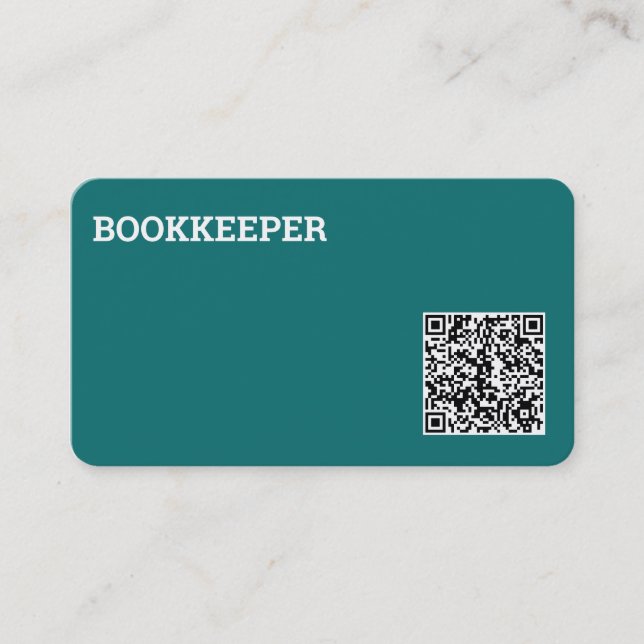 Carte De Visite Code QR du comptable vérificateur (Devant)