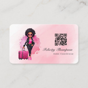 Carte De Visite Code QR du coordinateur d'événements