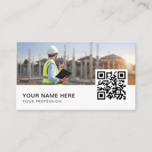Carte De Visite Code QR du génie civil