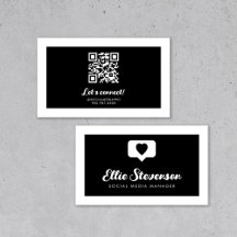 Code QR du gestionnaire de médias sociaux monochro