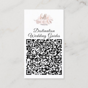 Carte De Visite Code QR du logo double face