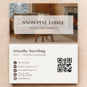 Carte De Visite Code QR du marketing immobilier de location