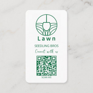 Carte De Visite Code QR Entretien de pelouse Connectez-vous avec n