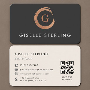 Carte De Visite Code QR Esthéticienne 