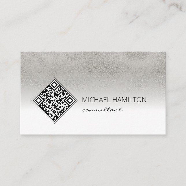 Carte De Visite Code QR industriel (Devant)