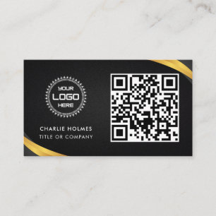 Carte De Visite Code QR Logo d'entreprise Professionnel et Moder