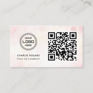 Carte De Visite Code QR Logo d'entreprise Professionnel et Moder