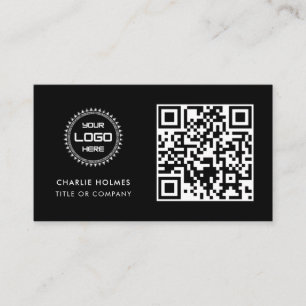 Carte De Visite Code QR Logo d'entreprise Professionnel et Moder