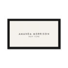 Code QR minimaliste noir/ivoire QR de luxe Médias 