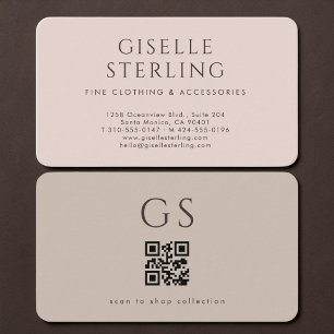 Carte De Visite Code QR mode