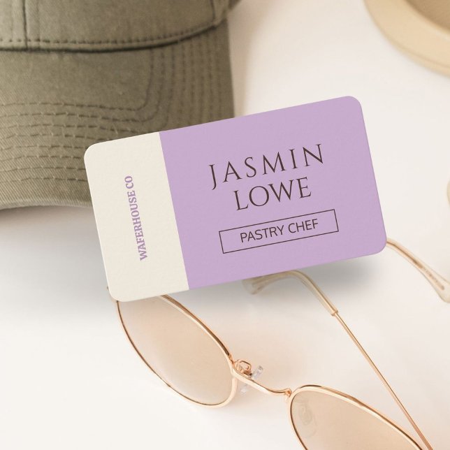 Carte De Visite Code QR moderne Médias sociaux Connectons Lilac (Créateur téléchargé)