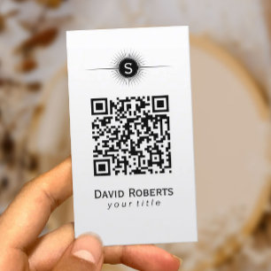 Carte De Visite Code QR moderne Simple