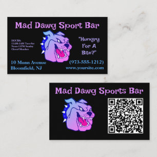 Carte De Visite Code QR noir