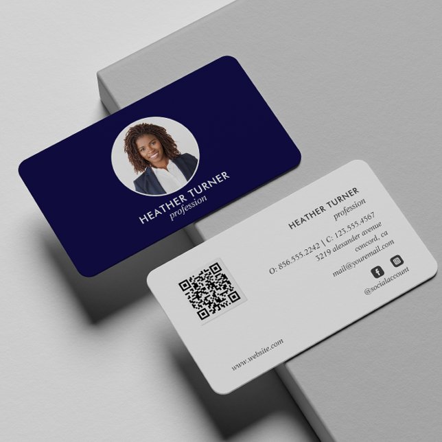 Carte De Visite CODE QR ou logo professionnel Capture d'écran de l (Créateur téléchargé)