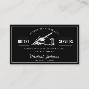 Carte De Visite Code QR personnalisable pour services de notaire p