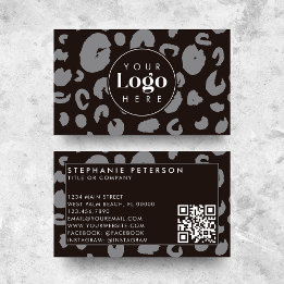 Carte De Visite Code QR personnalisé avec logo de société à impres