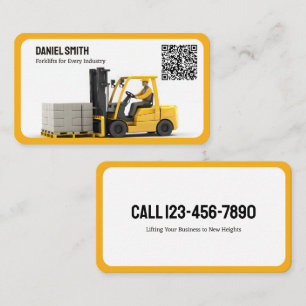 Carte De Visite Code QR personnalisé de chariot élévateur