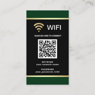 Carte De Visite Code QR personnalisé moderne pour mot de passe de 