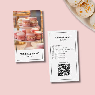 Carte De Visite Code QR personnalisé pour une boulangerie moderne 