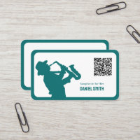 Code QR personnalisé Saxophoniste