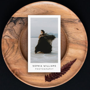 Carte De Visite Code Qr photo professionnel minimaliste moderne