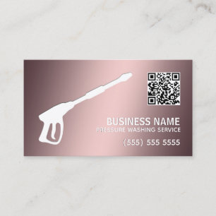 Carte De Visite Code QR pour le lavage de l'alimentation de la voi