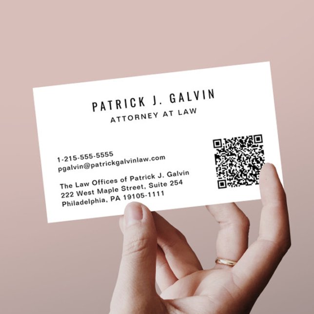 Carte De Visite Code QR professionnel (Capture attention, make connections, and leave a lasting impression with our modern QR business card)