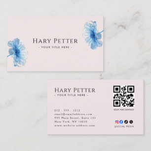 Carte De Visite Code QR Professionnel 