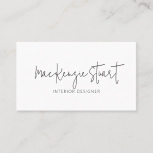 Carte De Visite Code QR professionnel minimal Simple Moderne