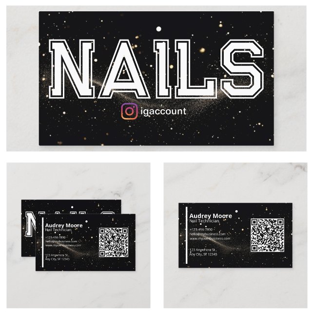 Carte De Visite Code QR Professionnel Moderne (Modern Professional QR Code Business Card
)