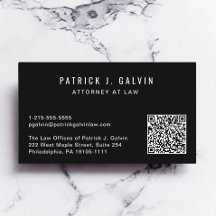Code QR professionnel noir