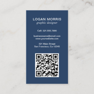Carte De Visite Code QR simple moderne