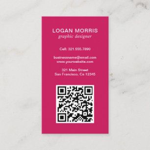 Carte De Visite Code QR simple moderne