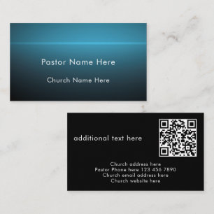 Carte De Visite Code QR Texte Personnalisé Moderne et Élégant pour