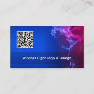 Carte De Visite Code QR Vape magasin de fumée