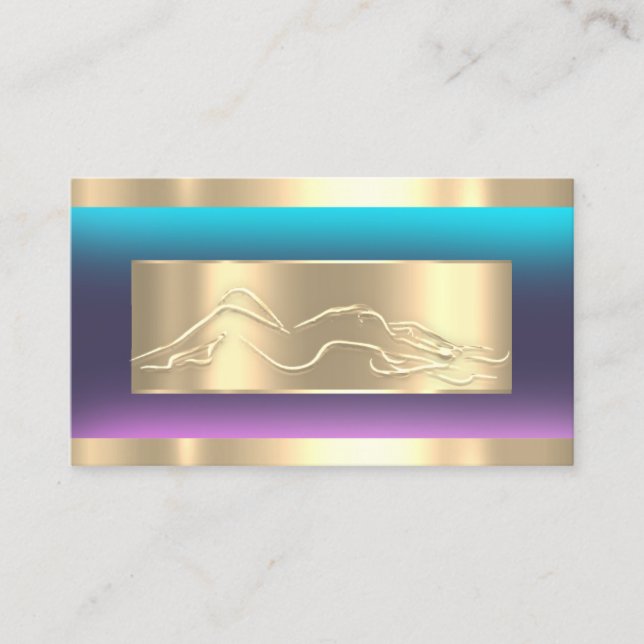 Carte De Visite Code SPA de fermeture du corps Logo Cadre bleu fum (Devant)