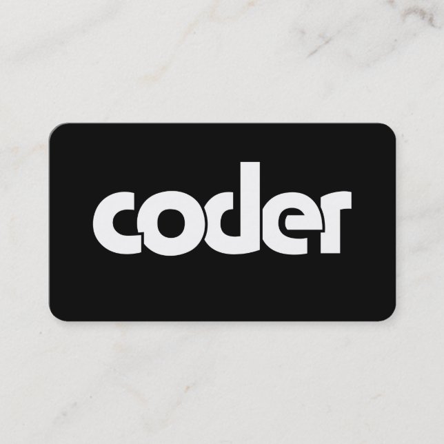 Carte De Visite Codeur (Devant)