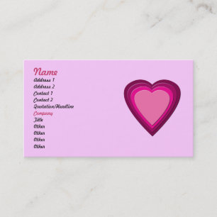 Carte De Visite Coeur 5